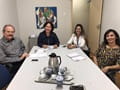 Reunião de planejamento para o Fórum Internacional